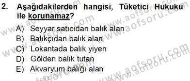 Tüketici Hukuku Dersi 2012 - 2013 Yılı (Vize) Ara Sınav Soruları 2. Soru