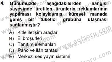 Tüketici Hukuku Dersi 2012 - 2013 Yılı (Vize) Ara Sınav Soruları 4. Soru