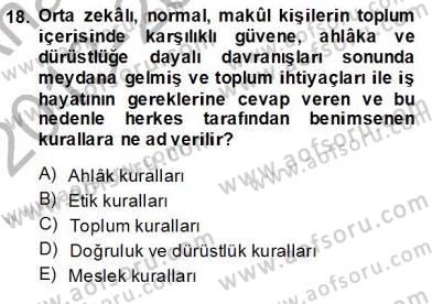 Tüketici Hukuku Dersi 2013 - 2014 Yılı (Vize) Ara Sınav Soruları 18. Soru