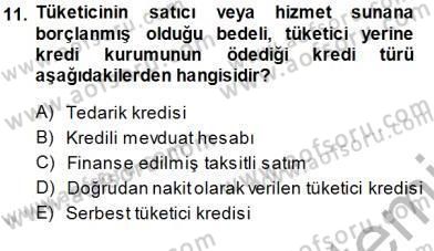 Tüketici Hukuku Dersi 2013 - 2014 Yılı (Final) Dönem Sonu Sınav Soruları 11. Soru