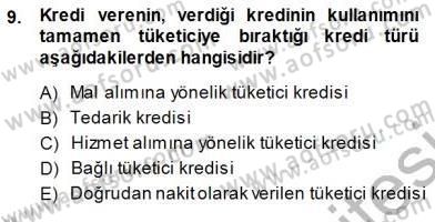 Tüketici Hukuku Dersi 2013 - 2014 Yılı (Final) Dönem Sonu Sınav Soruları 9. Soru