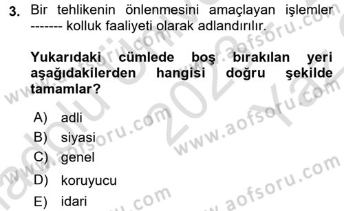 Ceza Yargılama Hukuku Dersi 2023 - 2024 Yılı Yaz Okulu Sınav Soruları 3. Soru