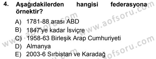 Uluslararası Hukuk 1 Dersi 2012 - 2013 Yılı (Vize) Ara Sınav Soruları 4. Soru