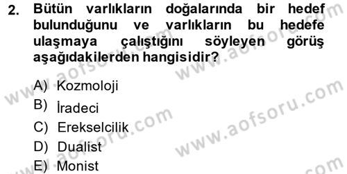 Uluslararası Hukuk 1 Dersi 2014 - 2015 Yılı Tek Ders Sınav Soruları 2. Soru