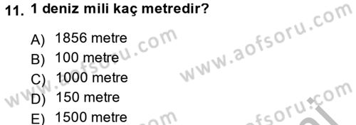 Uluslararası Hukuk 2 Dersi 2013 - 2014 Yılı (Vize) Ara Sınav Soruları 11. Soru