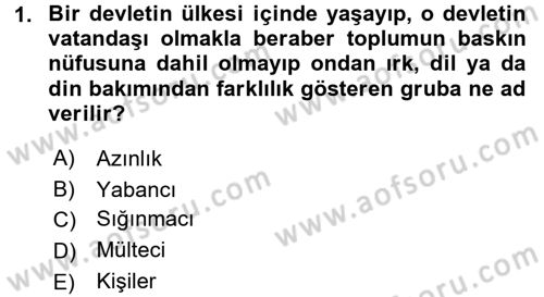 Uluslararası Hukuk 2 Dersi 2015 - 2016 Yılı (Vize) Ara Sınav Soruları 1. Soru