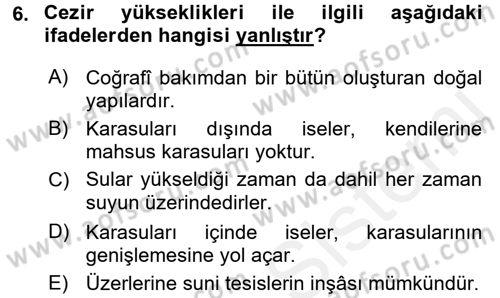 Uluslararası Hukuk 2 Dersi 2015 - 2016 Yılı (Vize) Ara Sınav Soruları 6. Soru