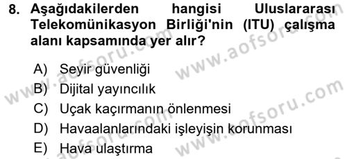 Uluslararası Hukuk 2 Dersi 2015 - 2016 Yılı (Final) Dönem Sonu Sınav Soruları 8. Soru