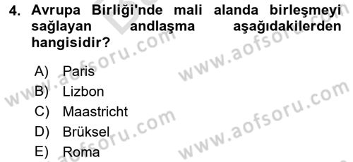 Uluslararası Hukuk 2 Dersi 2021 - 2022 Yılı (Final) Dönem Sonu Sınav Soruları 4. Soru