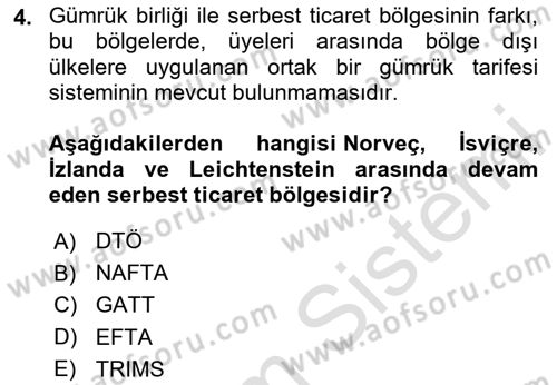 Uluslararası Hukuk 2 Dersi 2023 - 2024 Yılı Yaz Okulu Sınav Soruları 4. Soru