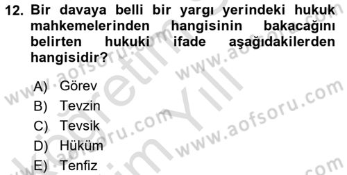 Uluslararası Ticaret Hukuku Dersi 2021 - 2022 Yılı Yaz Okulu Sınav Soruları 12. Soru