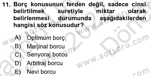 Uluslararası Ticaret Hukuku Dersi 2022 - 2023 Yılı (Final) Dönem Sonu Sınav Soruları 11. Soru