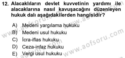 Uluslararası Ticaret Hukuku Dersi 2022 - 2023 Yılı (Final) Dönem Sonu Sınav Soruları 12. Soru