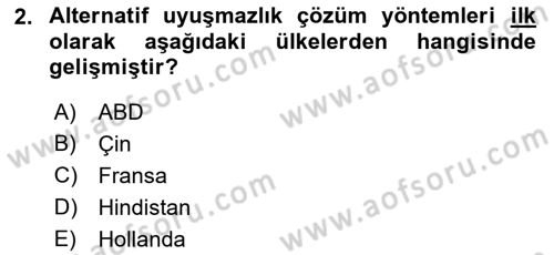 Uluslararası Ticaret Hukuku Dersi 2022 - 2023 Yılı (Final) Dönem Sonu Sınav Soruları 2. Soru
