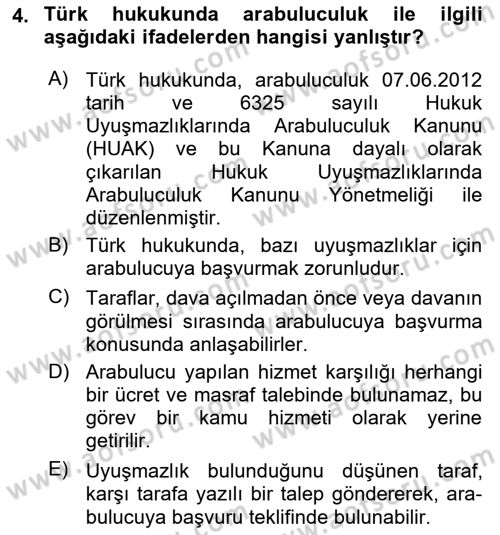 Uluslararası Ticaret Hukuku Dersi 2023 - 2024 Yılı (Final) Dönem Sonu Sınav Soruları 4. Soru