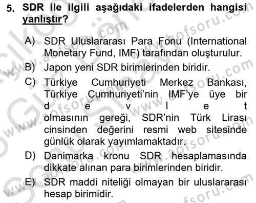 Uluslararası Ticaret Hukuku Dersi 2024 - 2025 Yılı (Final) Dönem Sonu Sınav Soruları 5. Soru