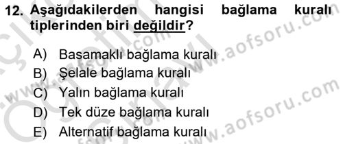 Uluslararası Ticaret Hukuku Dersi 2024 - 2025 Yılı Yaz Okulu Sınav Soruları 12. Soru