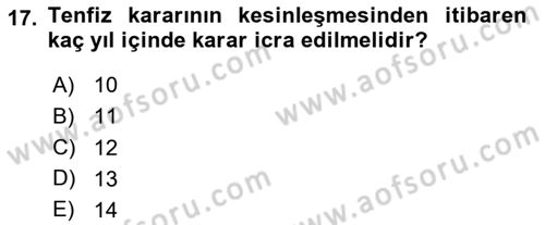 Uluslararası Ticaret Hukuku Dersi 2025 - 2026 Yılı Yaz Okulu Sınav Soruları 17. Soru