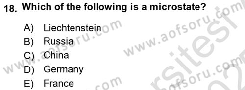 Public International Law 1 Dersi 2024 - 2025 Yılı Yaz Okulu Sınav Soruları 18. Soru