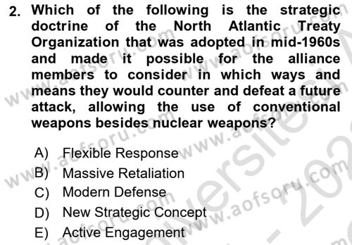 International Security Dersi 2021 - 2022 Yılı Yaz Okulu Sınav Soruları 2. Soru