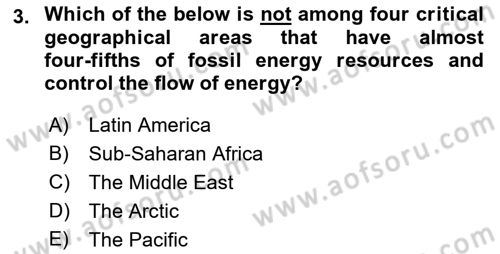International Security Dersi 2021 - 2022 Yılı Yaz Okulu Sınav Soruları 3. Soru