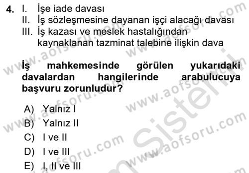 Medeni Usul Hukukuna Giriş Dersi 2020 - 2021 Yılı Yaz Okulu Sınav Soruları 4. Soru