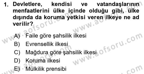 Ceza Hukuku Bilgisi Dersi 2021 - 2022 Yılı (Final) Dönem Sonu Sınav Soruları 1. Soru