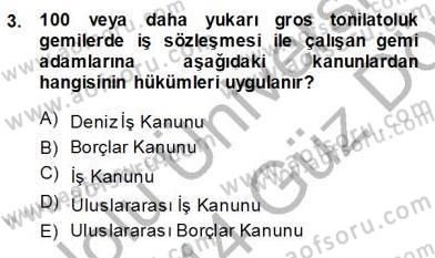 Bireysel İş Hukuku Dersi 2013 - 2014 Yılı (Vize) Ara Sınav Soruları 3. Soru