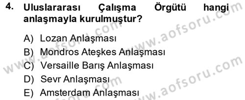 Bireysel İş Hukuku Dersi 2014 - 2015 Yılı (Vize) Ara Sınav Soruları 4. Soru