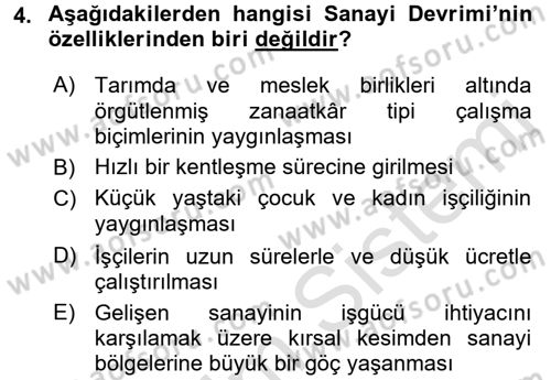 Bireysel İş Hukuku Dersi 2017 - 2018 Yılı (Vize) Ara Sınav Soruları 4. Soru