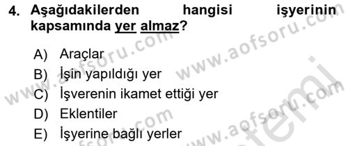 Bireysel İş Hukuku Dersi 2018 - 2019 Yılı 3 Ders Sınav Soruları 4. Soru