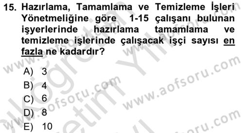 Bireysel İş Hukuku Dersi 2020 - 2021 Yılı Yaz Okulu Sınav Soruları 15. Soru