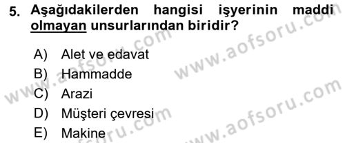 Bireysel İş Hukuku Dersi 2021 - 2022 Yılı (Vize) Ara Sınav Soruları 5. Soru