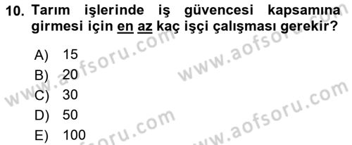 Bireysel İş Hukuku Dersi 2021 - 2022 Yılı (Final) Dönem Sonu Sınav Soruları 10. Soru