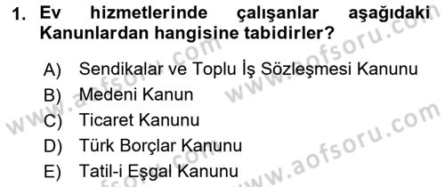 Bireysel İş Hukuku Dersi 2021 - 2022 Yılı Yaz Okulu Sınav Soruları 1. Soru