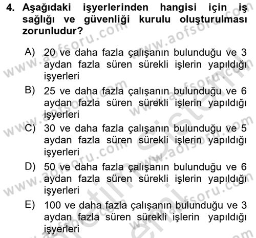 Bireysel İş Hukuku Dersi 2024 - 2025 Yılı (Final) Dönem Sonu Sınav Soruları 4. Soru