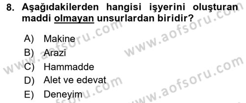 Bireysel İş Hukuku Dersi 2025 - 2026 Yılı (Vize) Ara Sınav Soruları 8. Soru