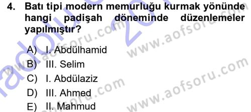 Kamu Personel Hukuku Dersi Ara Sınavı Deneme Sınav Soruları 4. Soru