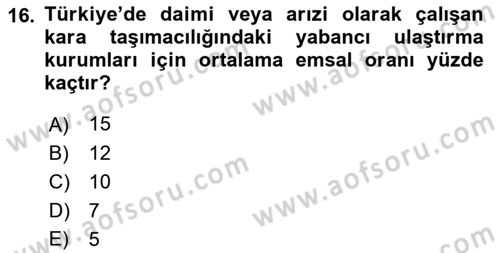 Özel Vergi Hukuku 1 Dersi 2021 - 2022 Yılı (Final) Dönem Sonu Sınav Soruları 16. Soru