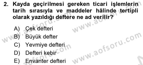 Özel Vergi Hukuku 1 Dersi 2021 - 2022 Yılı (Final) Dönem Sonu Sınav Soruları 2. Soru