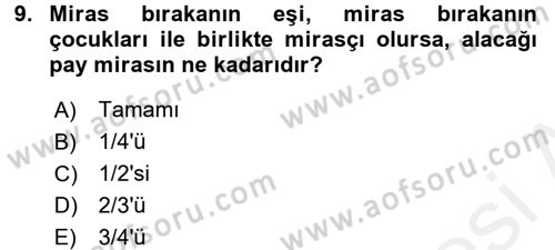 Özel Vergi Hukuku 2 Dersi 2015 - 2016 Yılı Tek Ders Sınav Soruları 9. Soru