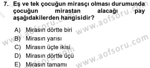 Özel Vergi Hukuku 2 Dersi 2017 - 2018 Yılı (Final) Dönem Sonu Sınav Soruları 7. Soru