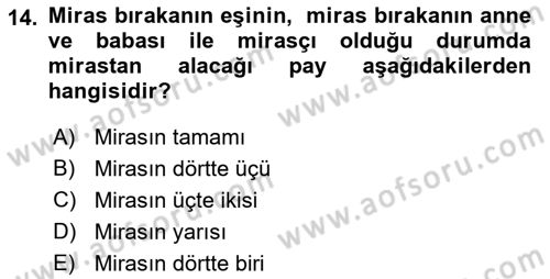 Özel Vergi Hukuku 2 Dersi 2021 - 2022 Yılı Yaz Okulu Sınav Soruları 14. Soru
