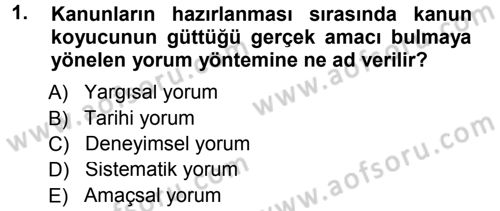 Vergi Hukuku Dersi 2012 - 2013 Yılı (Final) Dönem Sonu Sınav Soruları 1. Soru