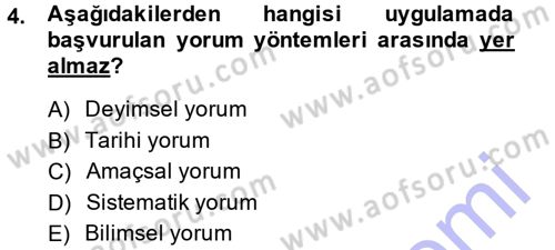 Vergi Hukuku Dersi 2014 - 2015 Yılı (Vize) Ara Sınav Soruları 4. Soru