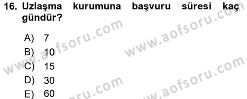 Vergi Hukuku Dersi 2016 - 2017 Yılı 3 Ders Sınav Soruları 16. Soru