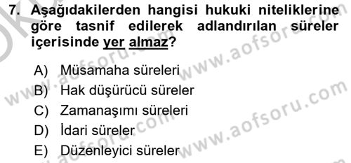 Vergi Hukuku Dersi 2018 - 2019 Yılı Yaz Okulu Sınav Soruları 7. Soru