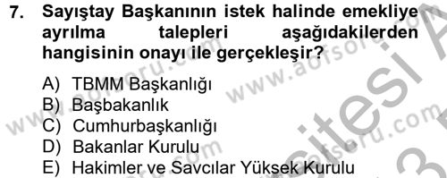 Sosyal Güvenlik Hukuku Dersi 2012 - 2013 Yılı (Final) Dönem Sonu Sınav Soruları 7. Soru