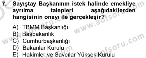 Sosyal Güvenlik Hukuku Dersi 2013 - 2014 Yılı Tek Ders Sınav Soruları 7. Soru