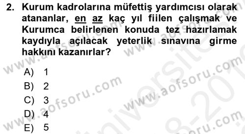 Sosyal Güvenlik Hukuku Dersi 2018 - 2019 Yılı (Vize) Ara Sınav Soruları 2. Soru